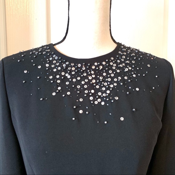 JONES NEW YORK Petite Beaded Shift Dress—SZ. 6P - Picture 4 of 15